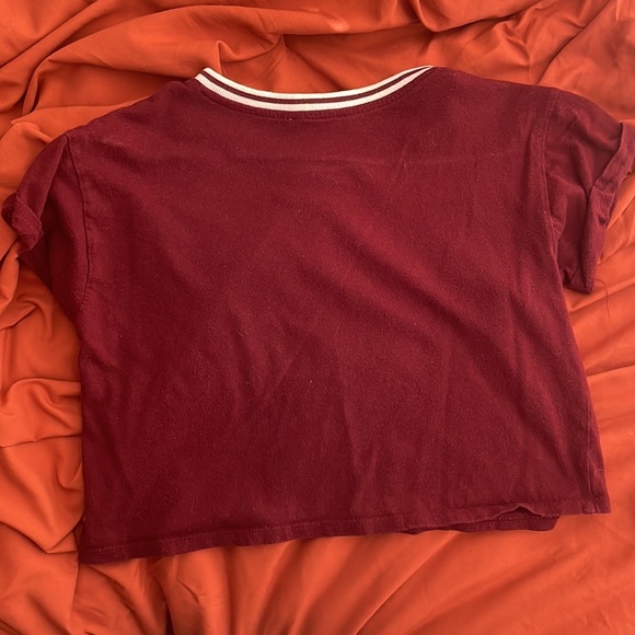 Forever 21 -Maroon Crop Top - Picture 2 of 2